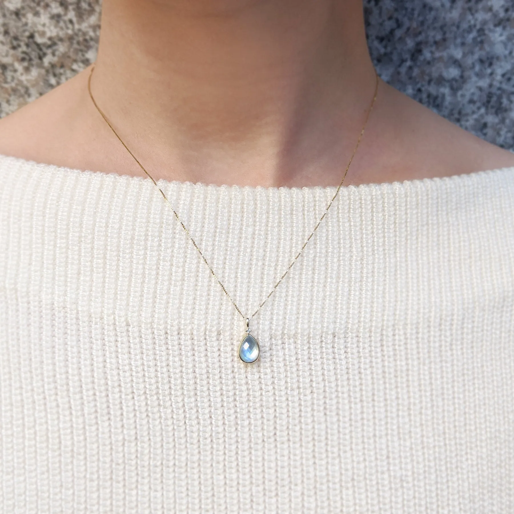 10K Yellow Gold Drop Candy Necklace