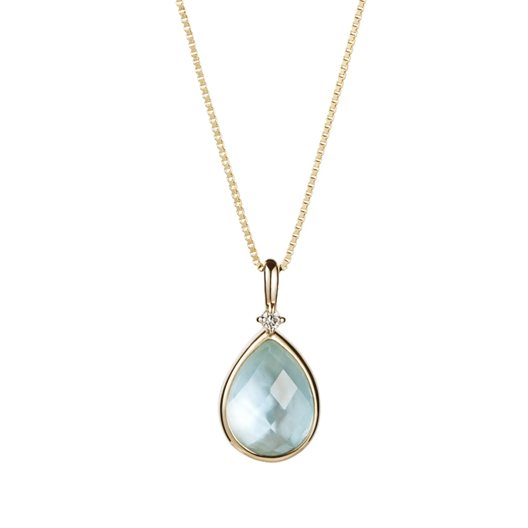 10K Yellow Gold Drop Candy Necklace