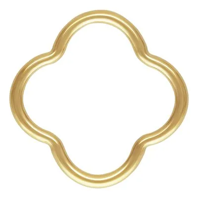 14K Gold Filled Clover Connector