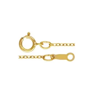 14K Gold Filled FLAT CABLE Chain 18" / 5 Pieces