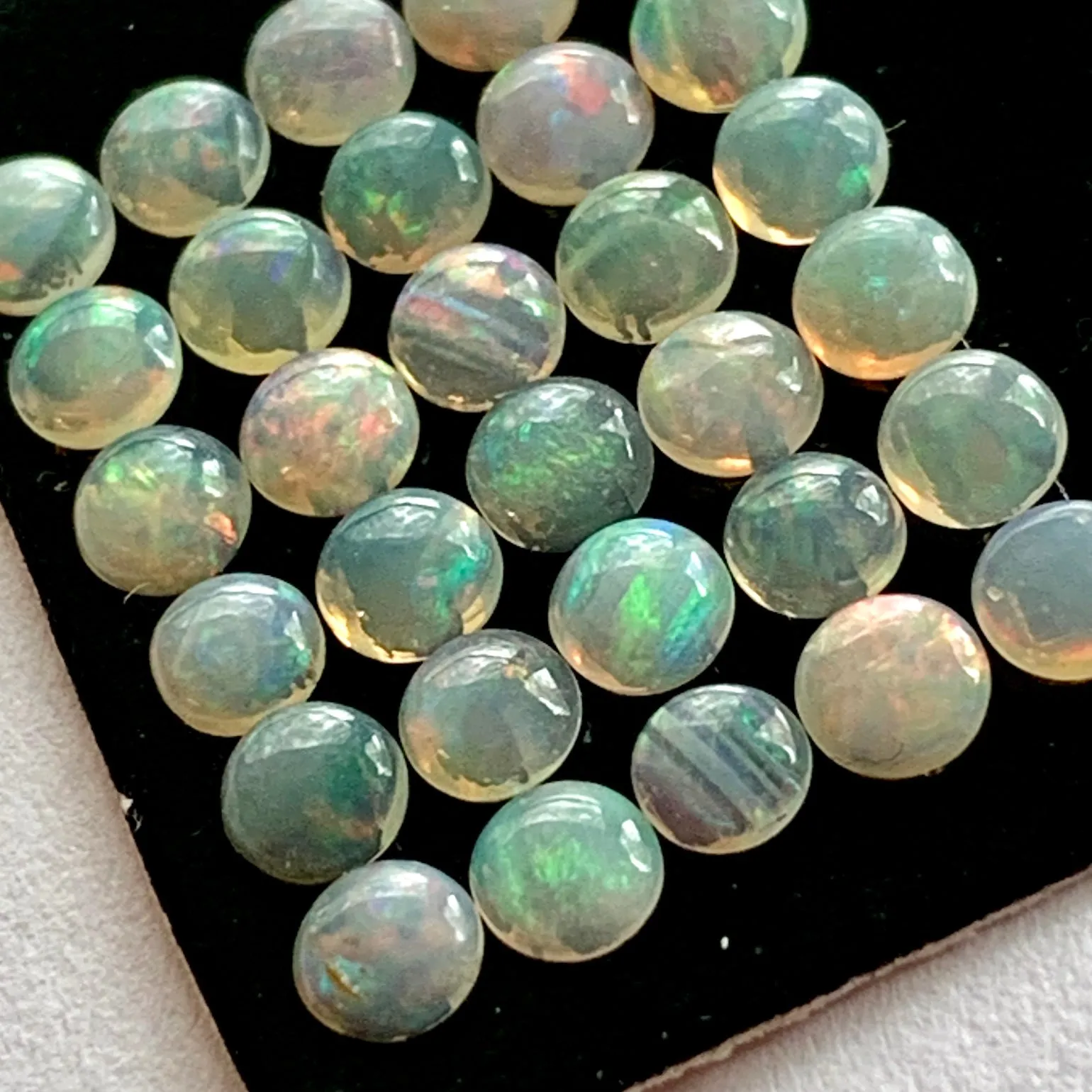 3mm Australian Opal Round Cabs