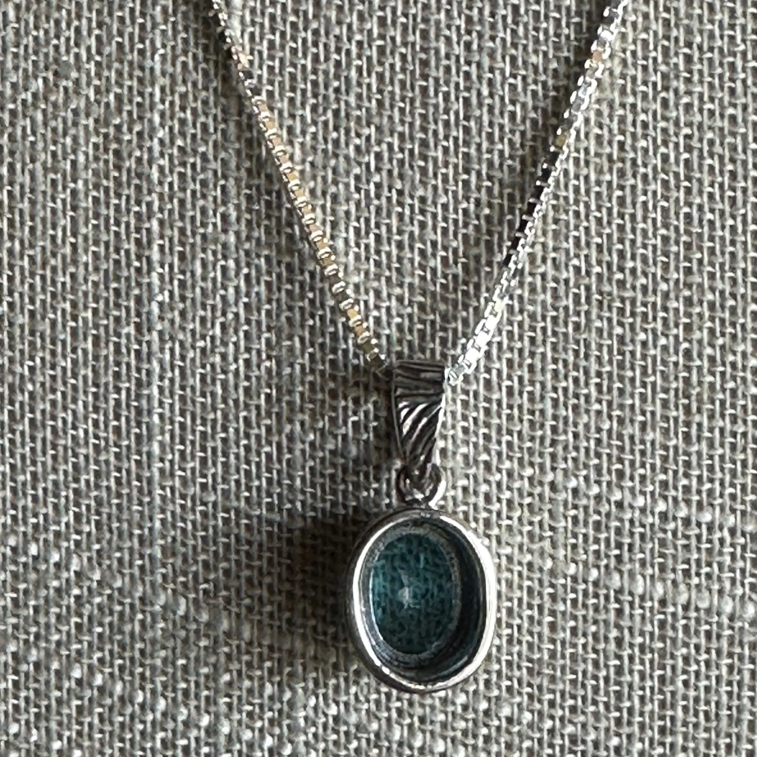 Blue Topaz Pendant Sterling Silver Everyday Jewelry