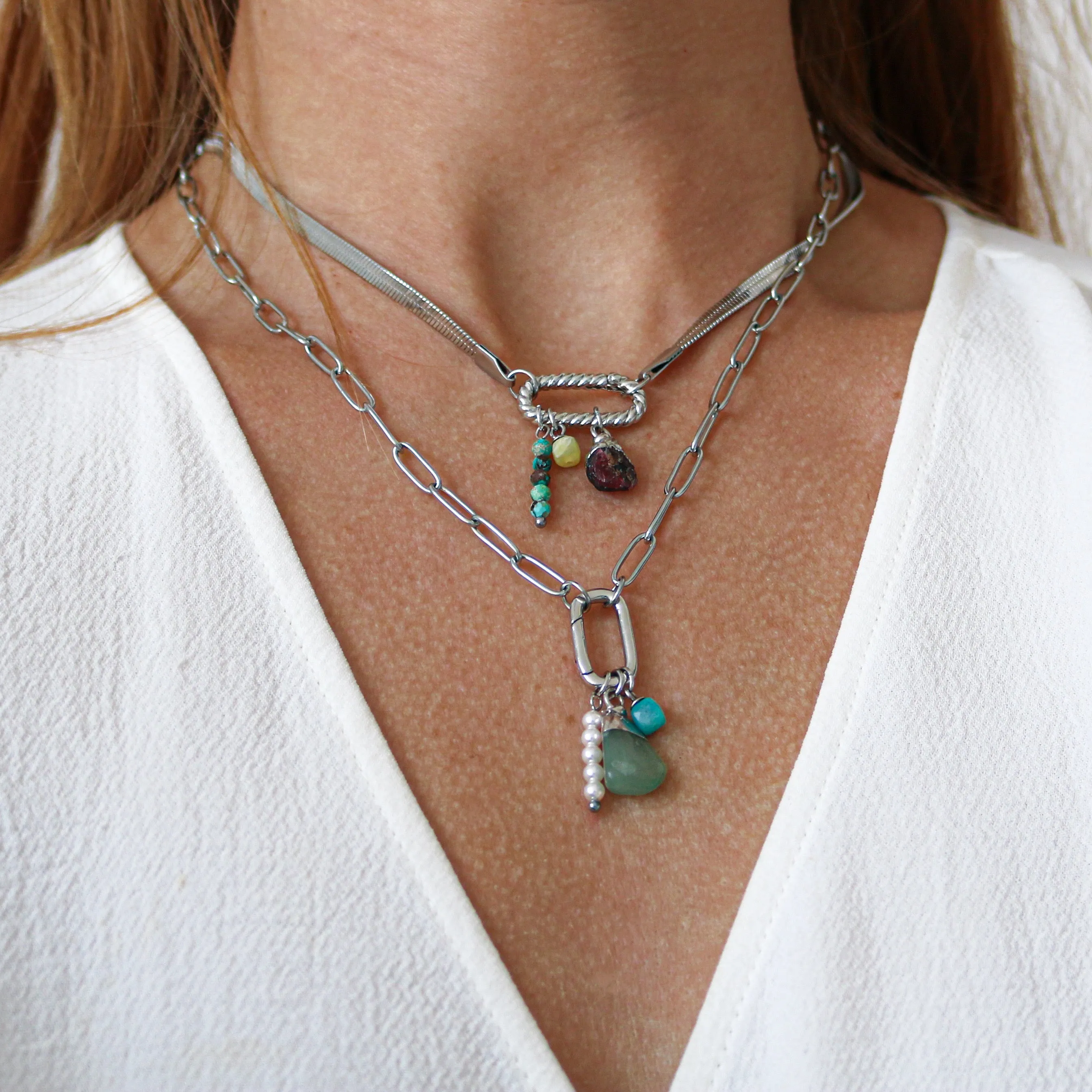 Clear Quartz (April) Gemstone Charm
