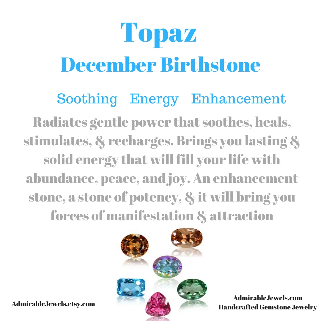 Dainty Blue Topaz Pendant Necklace – December Birthstone Gift for Her | Sterling Silver Delicate Jewelry
