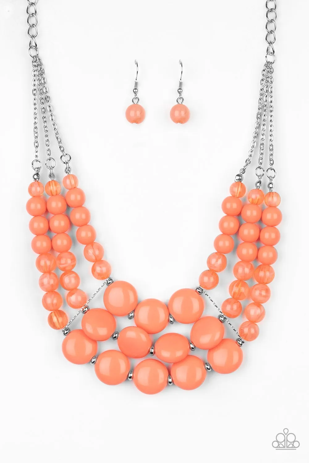 Flirtatiously Fruity - Orange Paparazzi Accessories