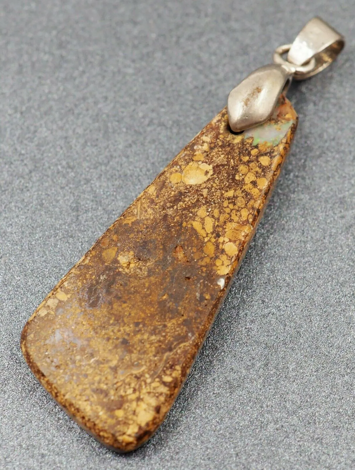 Gold Plated Boulder Opal Pendant