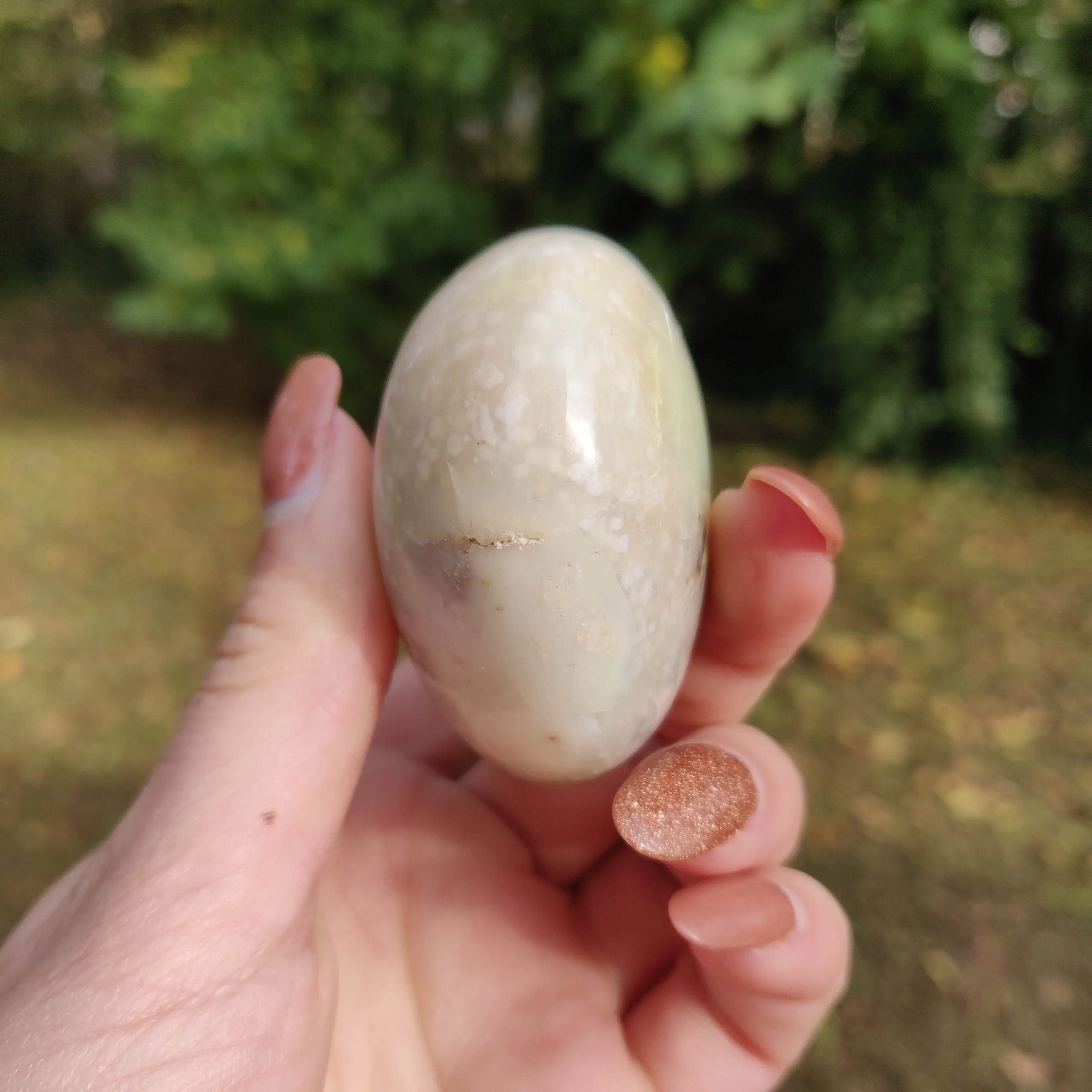 Green Opal Palm Stone (#3)