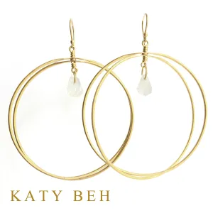 Jane Moonstone Drop Earrings