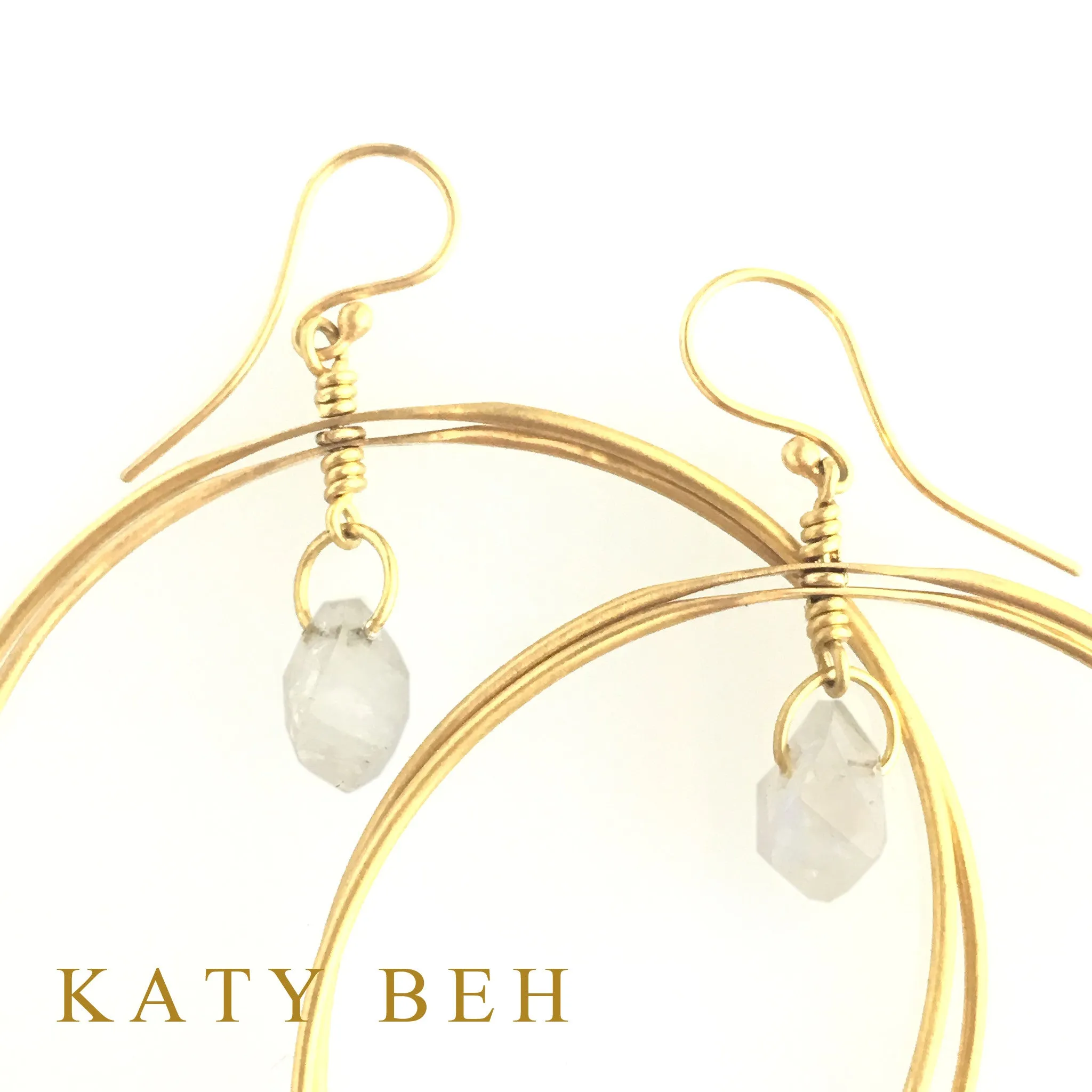 Jane Moonstone Drop Earrings