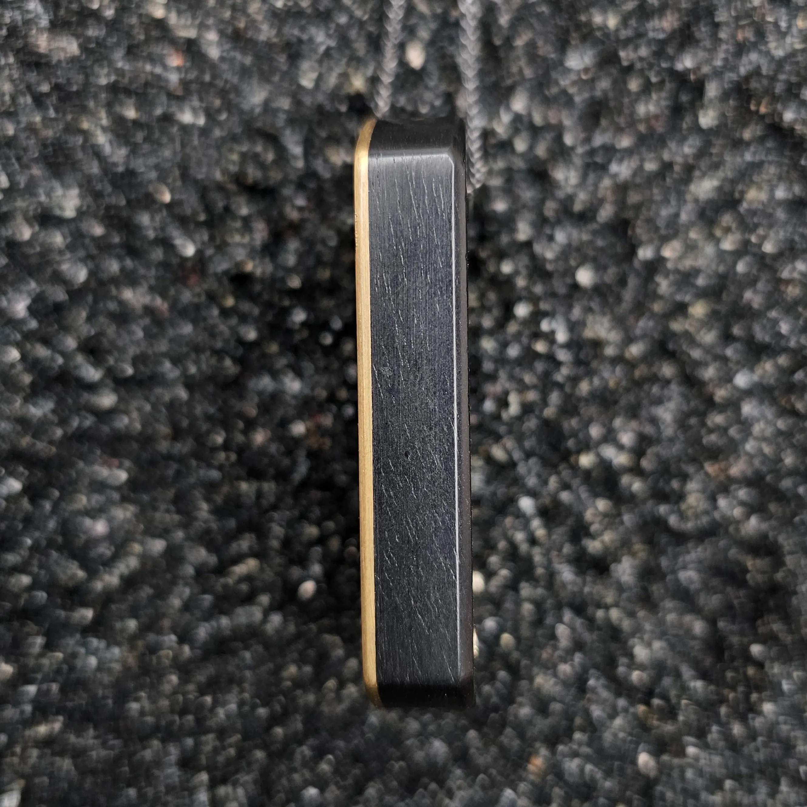 Lion Heart (Hand Engraved Lioness, Ebony Wood & Brass, Ruby Set In 14k Yellow Gold, Dog Tag)