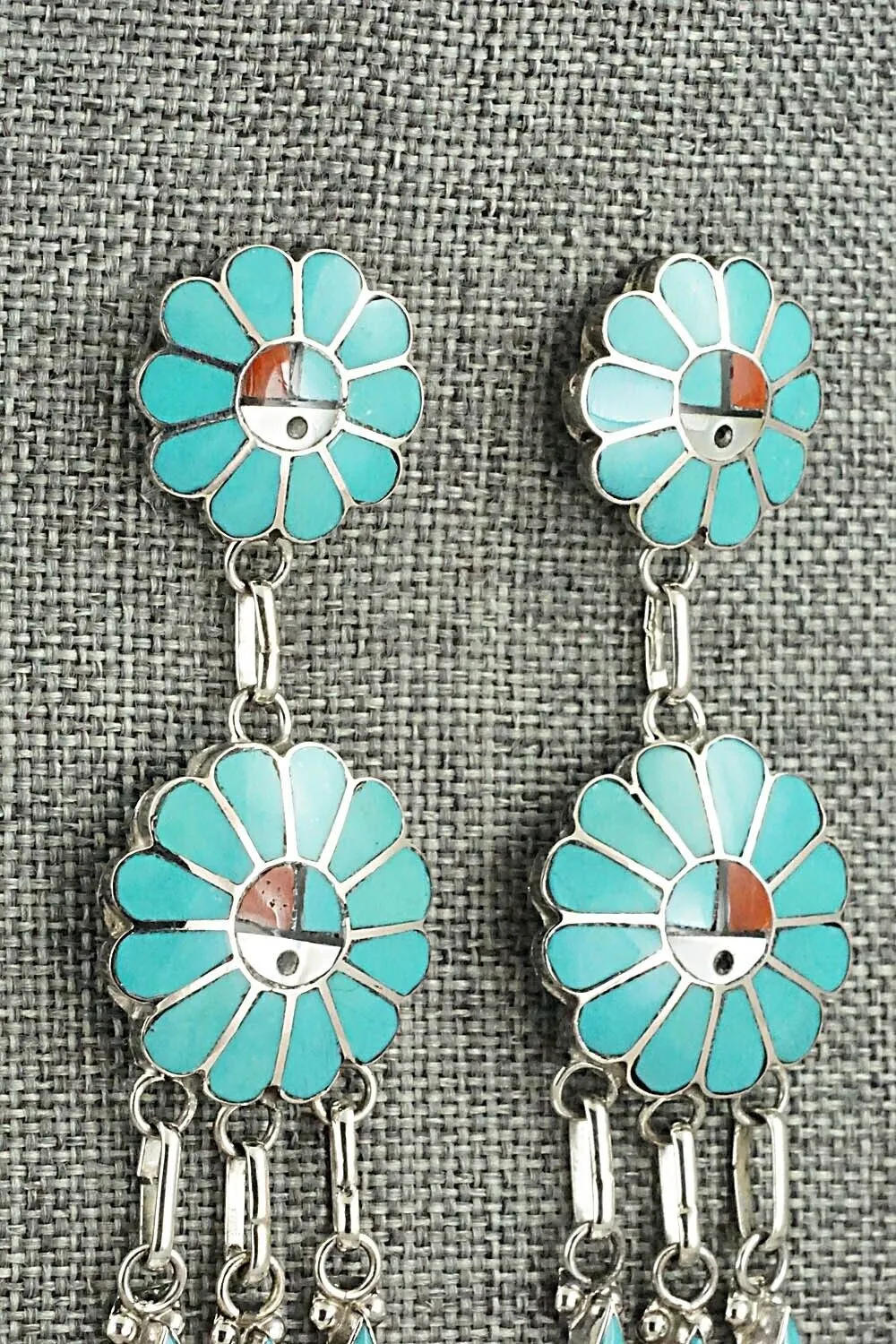 Multi-Stone & Sterling Silver Earrings - Burdain Soseeah