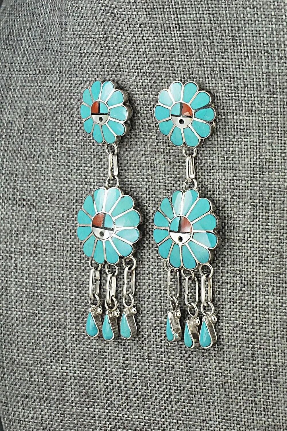 Multi-Stone & Sterling Silver Earrings - Burdain Soseeah