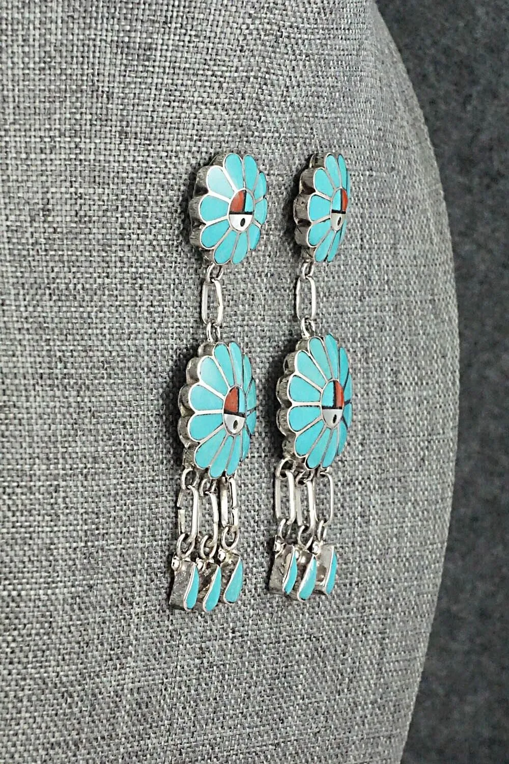 Multi-Stone & Sterling Silver Earrings - Burdain Soseeah