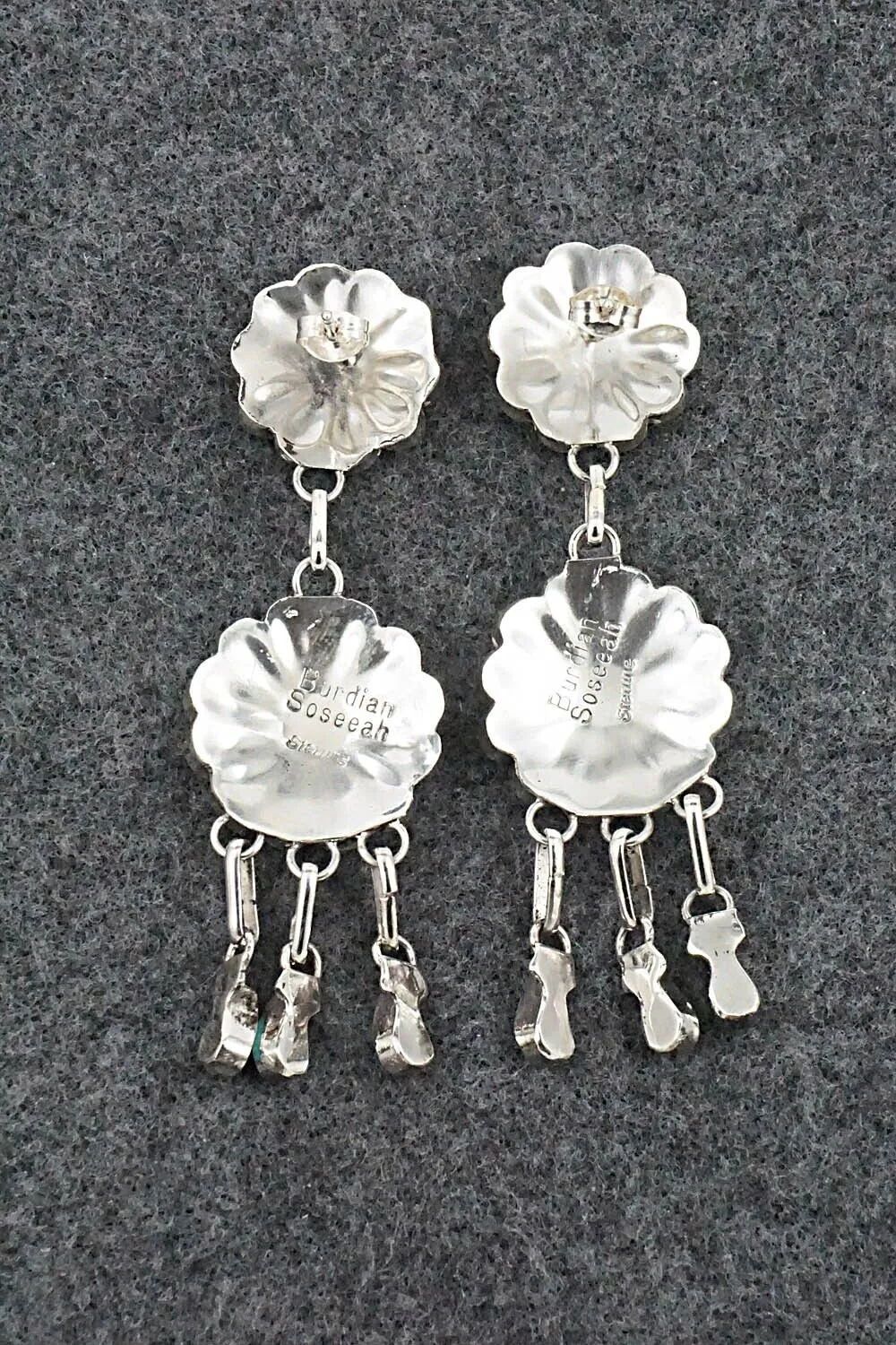 Multi-Stone & Sterling Silver Earrings - Burdain Soseeah