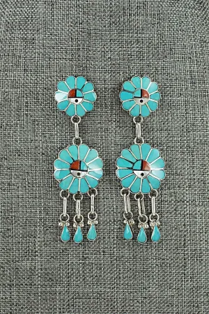 Multi-Stone & Sterling Silver Earrings - Burdain Soseeah
