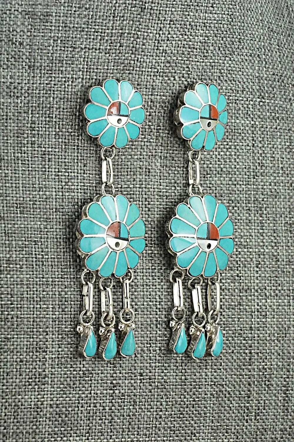 Multi-Stone & Sterling Silver Earrings - Burdain Soseeah