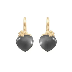 Ole Lynggaard Large Dew Drop Earrings Grey Moonstone