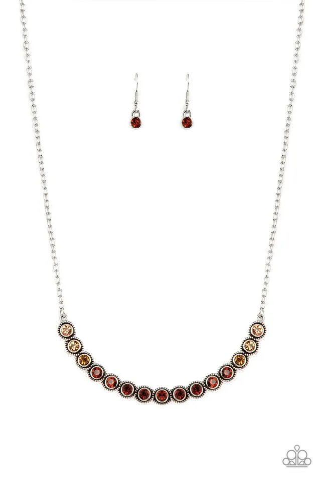 Paparazzi Necklace ~ Throwing SHADES - Brown