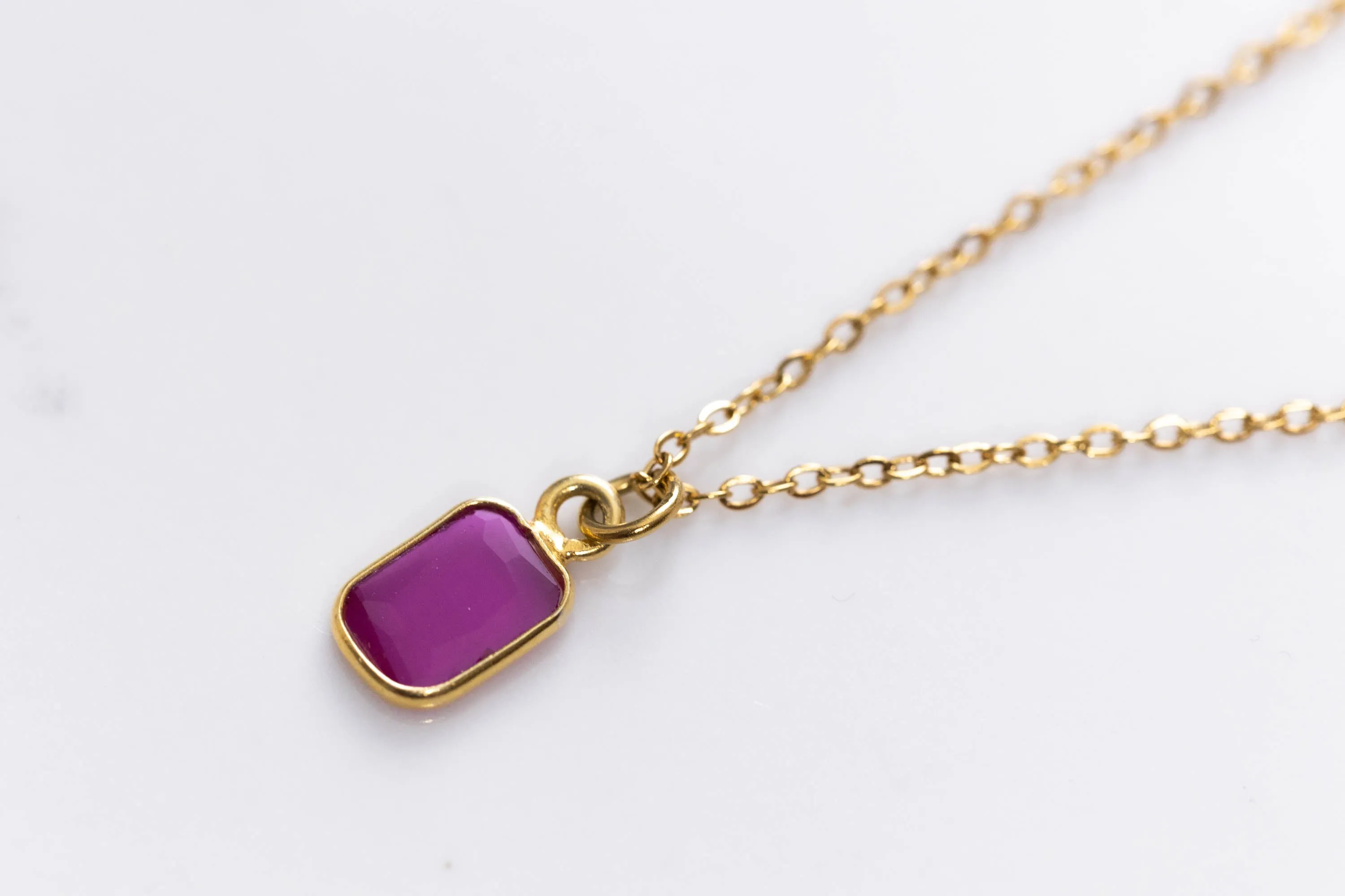 Precious stones pendant