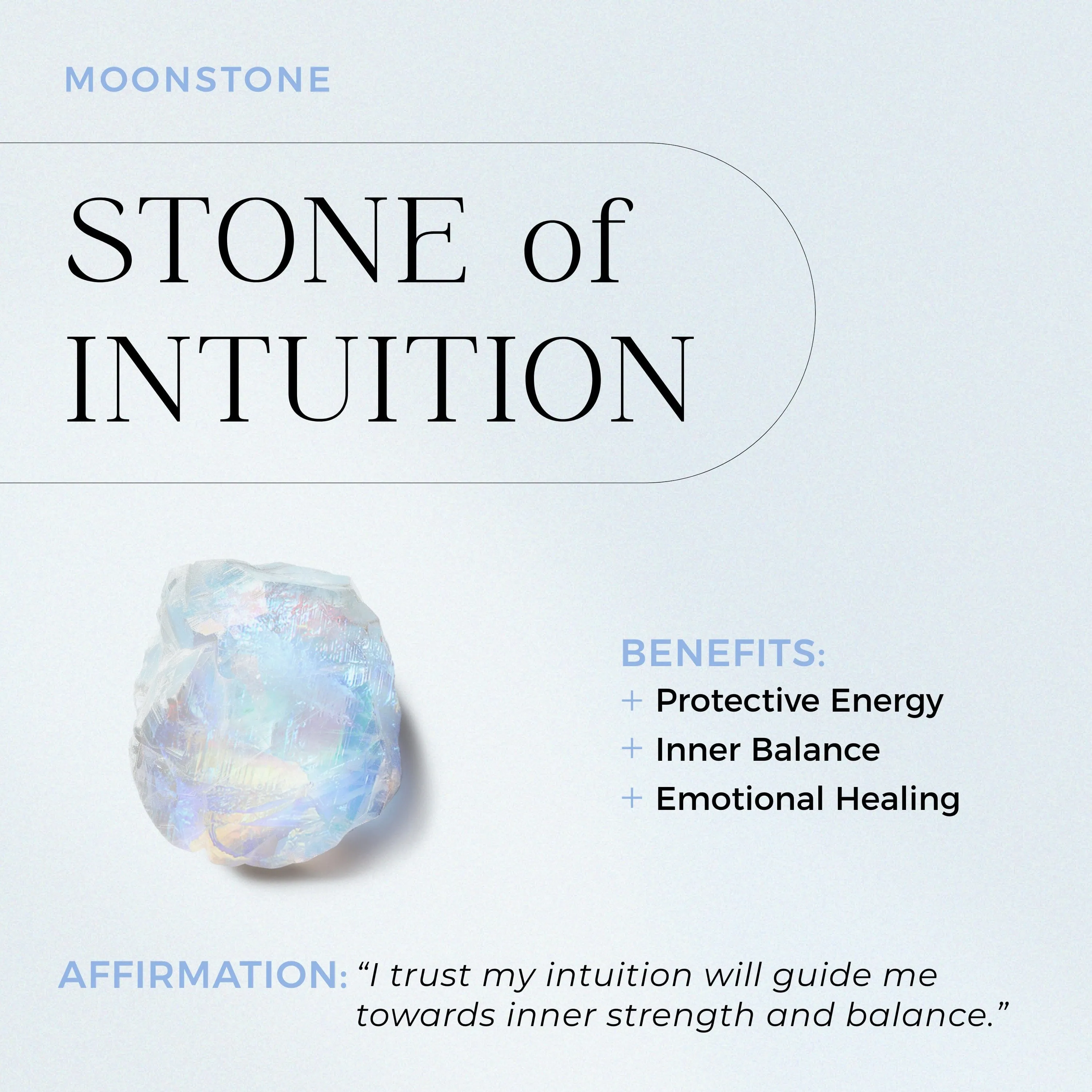 Raw Crystal Ring - Enfolded Moonstone