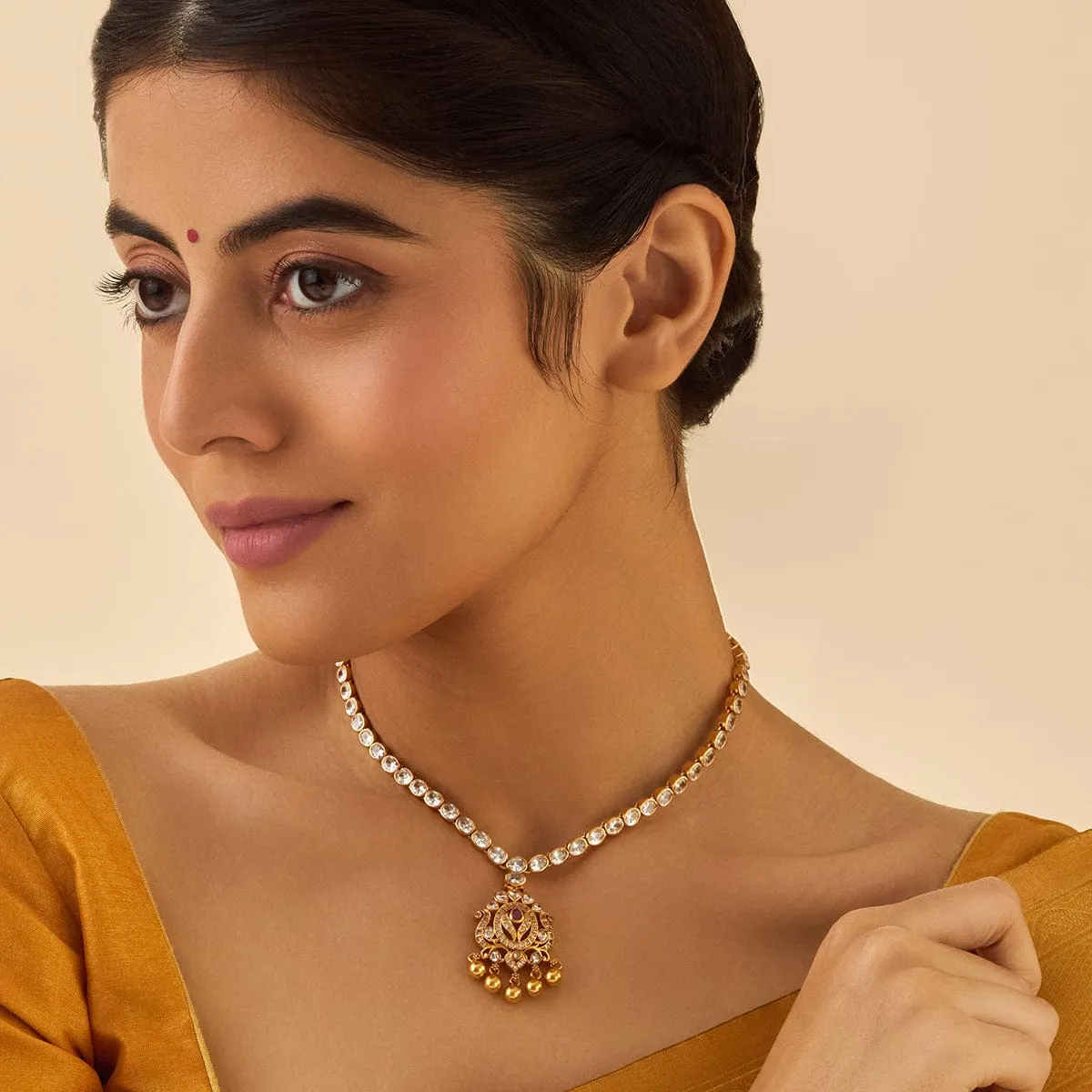 Silver Temple Necklace 173307