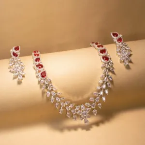 Sonora Necklace Set  - Ruby Red