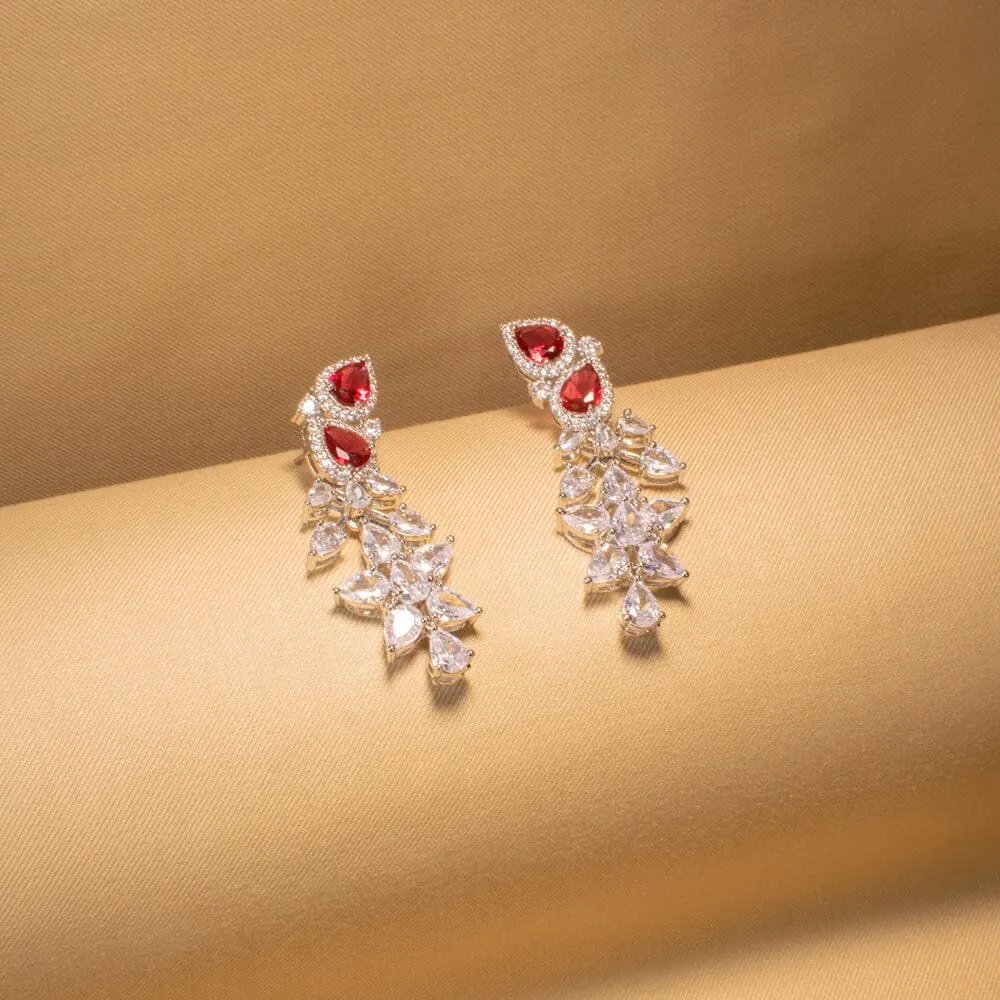 Sonora Necklace Set  - Ruby Red