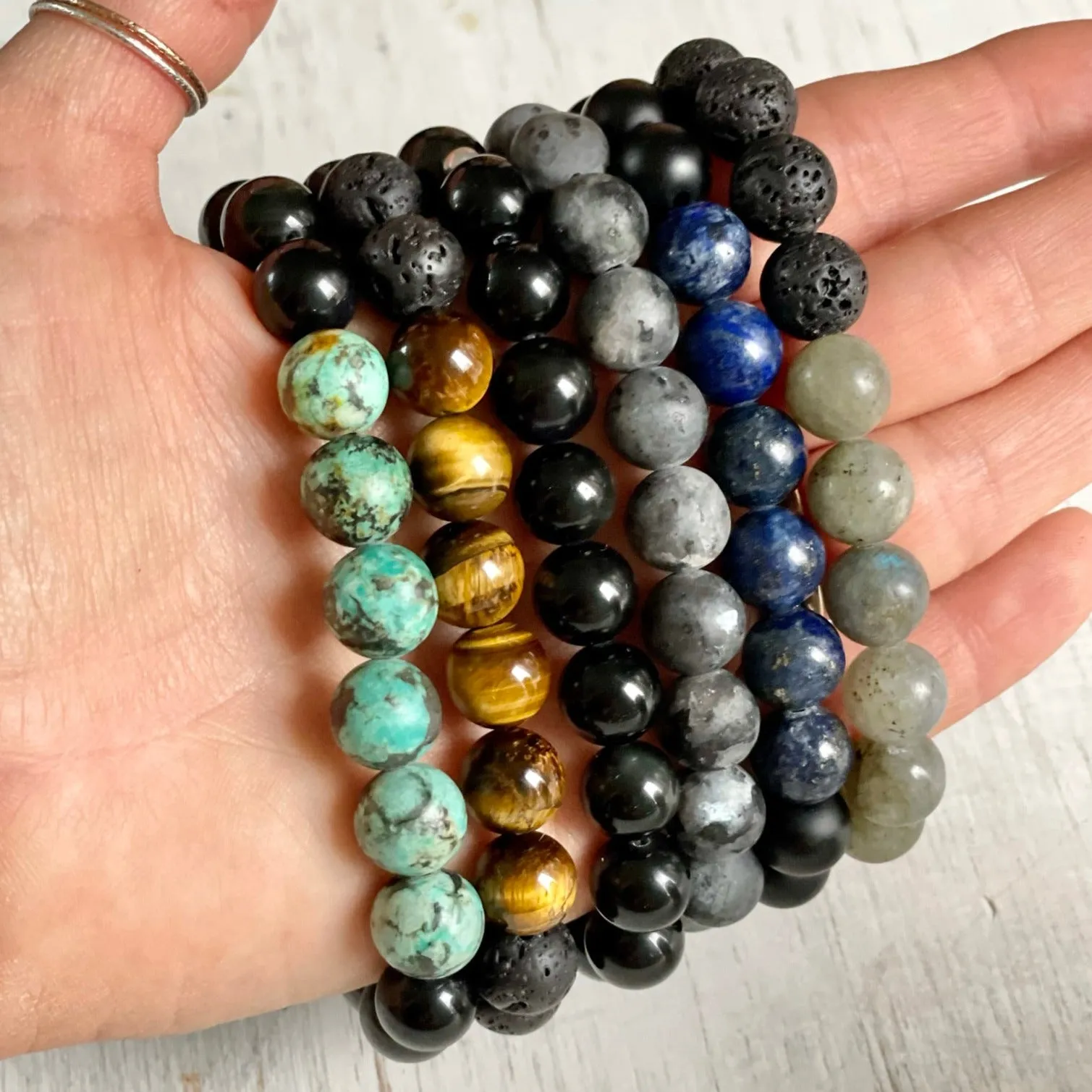 Truth of your Soul Lapis Lazuli & Onyx Menz ZEN Bracelet