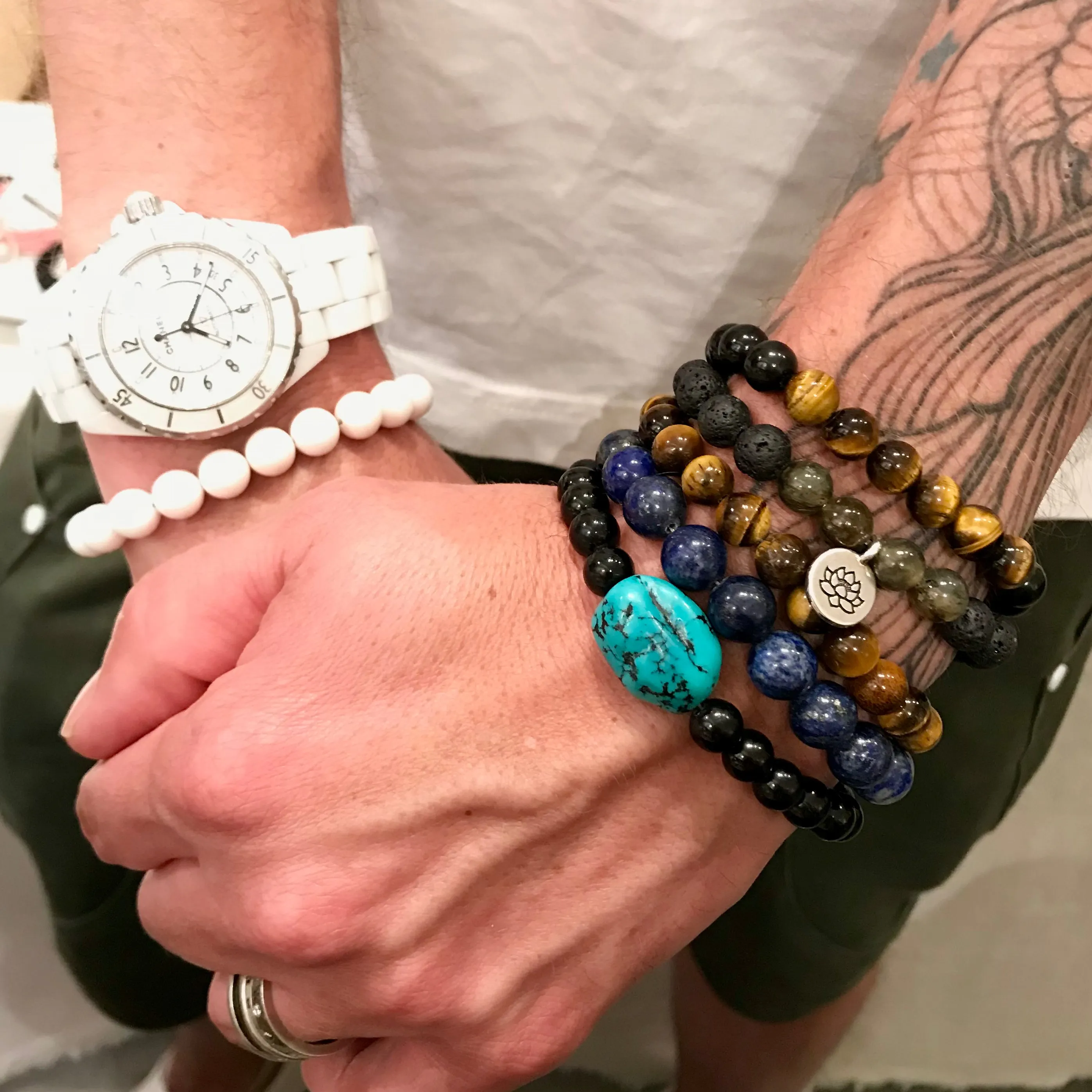 Truth of your Soul Lapis Lazuli & Onyx Menz ZEN Bracelet