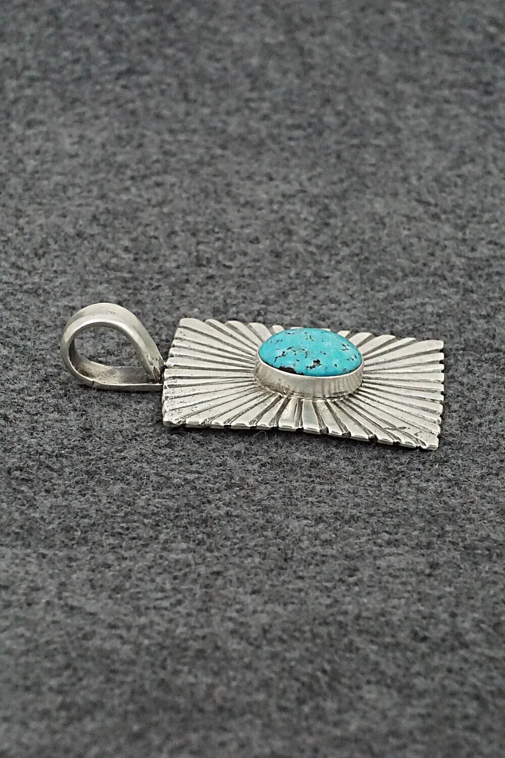 Turquoise & Sterling Silver Pendant - Cody Noble
